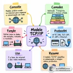 015 - Infográfico colorido do modelo TCP IP.webp